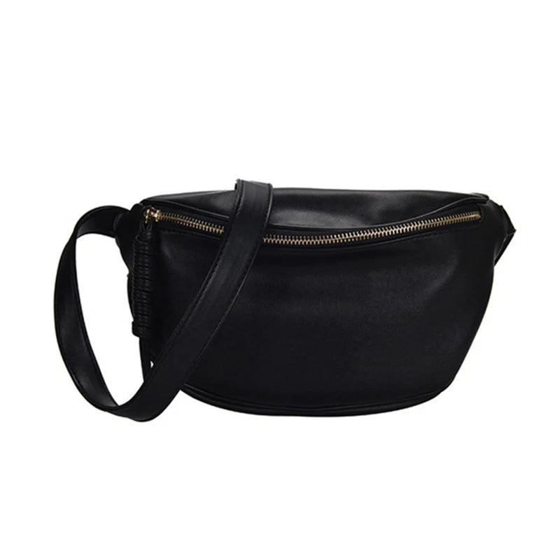 Sac banane en cuir camel