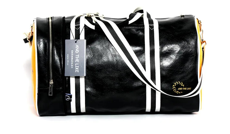 Sac polochon voyage femme original Noir-Noir Jaune-Bordeau-Bleu-ShopGET®