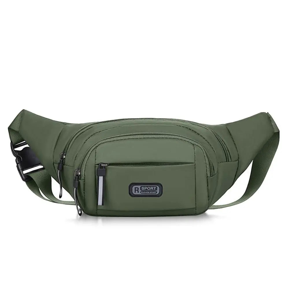 Sac banane vert pour homme