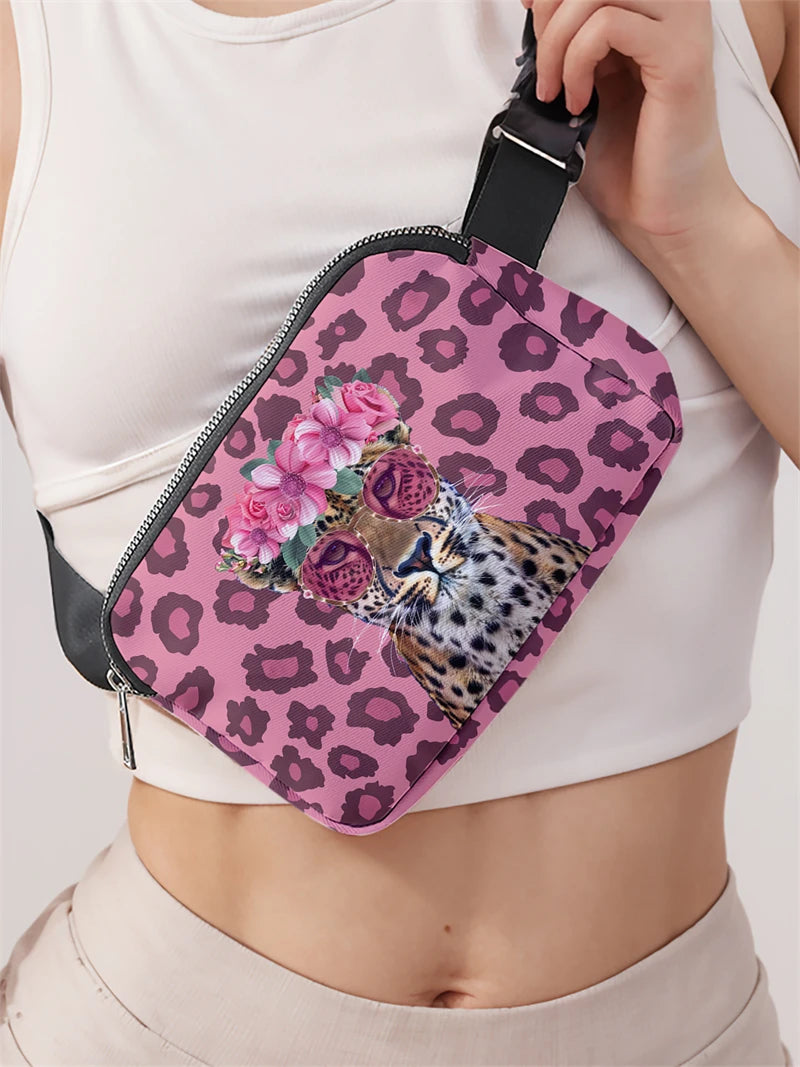 Sac banane imprimé léopard