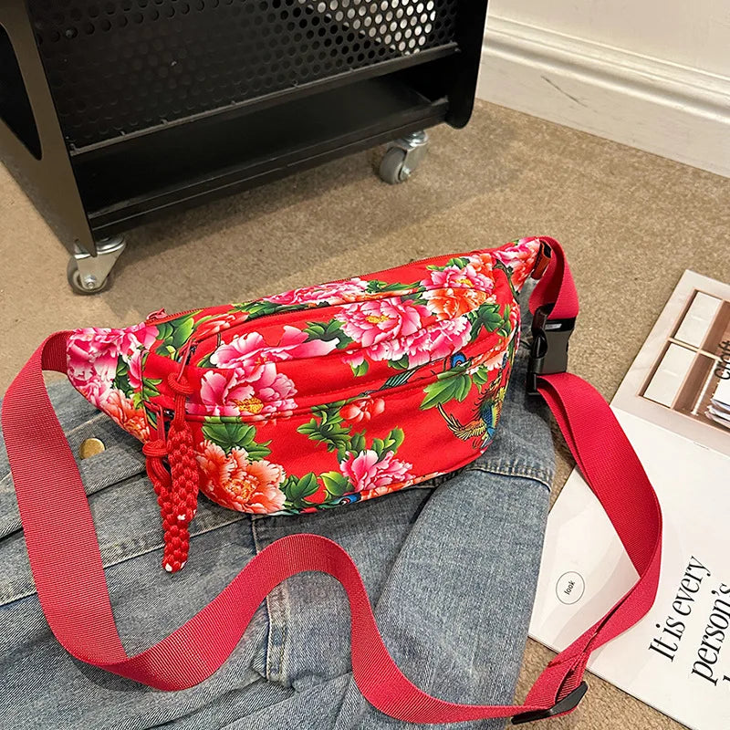 Sac banane fleurs pour homme / f