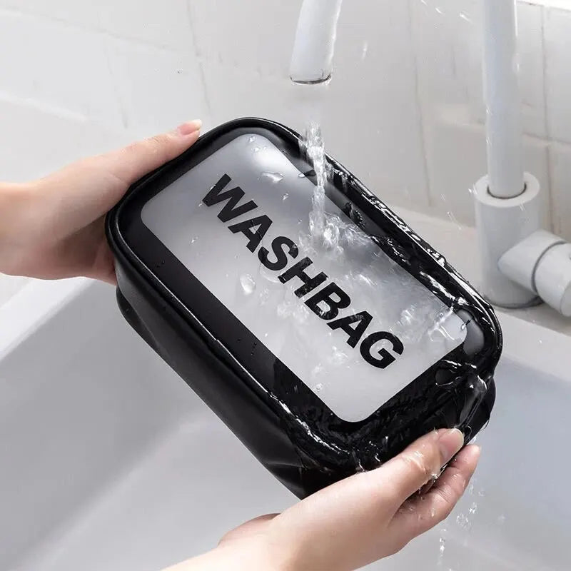 Trousse de toilette femme en PU transparent - ShopGET®