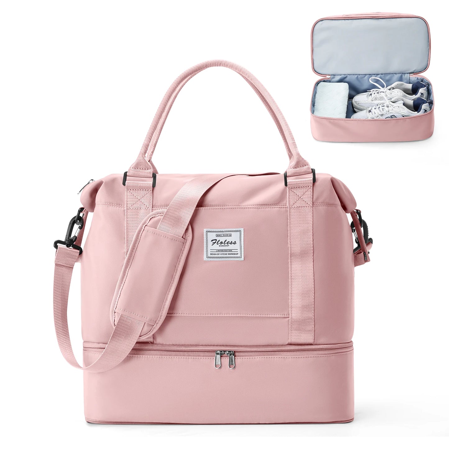 Sac weekend homme élite Pourpre-Bleu-Rose-Noir-Vert-Gris-Noir marron-Beige marron-ShopGET®