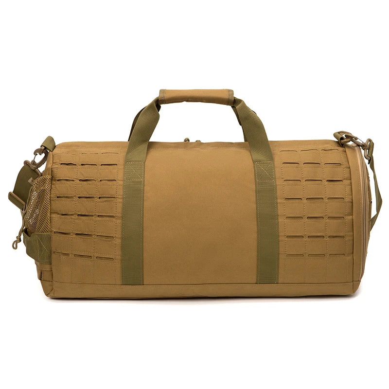 Sac weekend homme tactique Marron-Vert-Noir-ShopGET®