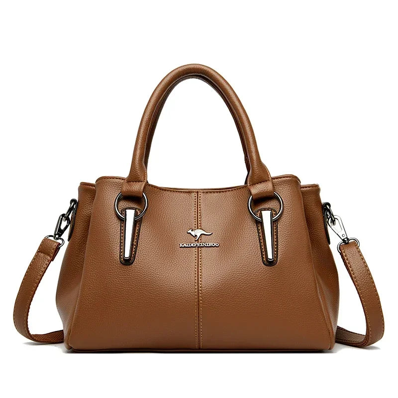 Sac cabas noir souple à bandoulière kangourou Noir-Gris-Jaune-Burgundy-Gris A-Burgundy A-Pourpre-Marron-ShopGET®