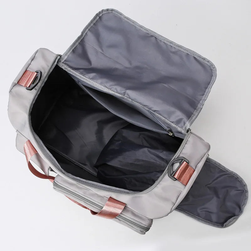 Sac weekend femme multipoches Lavender-Noir-Vert-Bleu-Rose-Pourpre-Gris-ShopGET®
