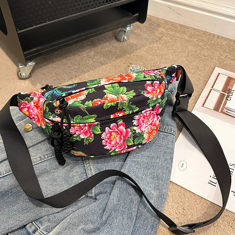 Sac banane fleurs pour homme / f