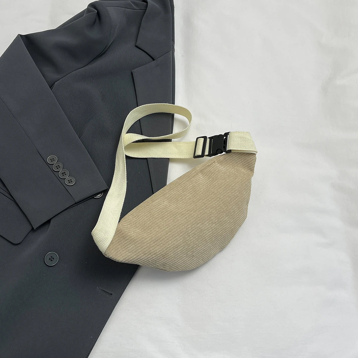 Sac banane femme velours côtelé - ShopGET®