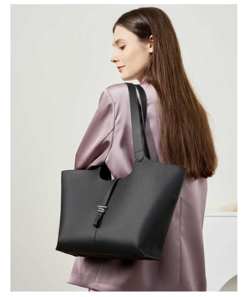 Sac cabas noir burminsa Noir-Gris-ShopGET®
