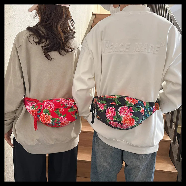 Sac banane fleurs pour homme / f