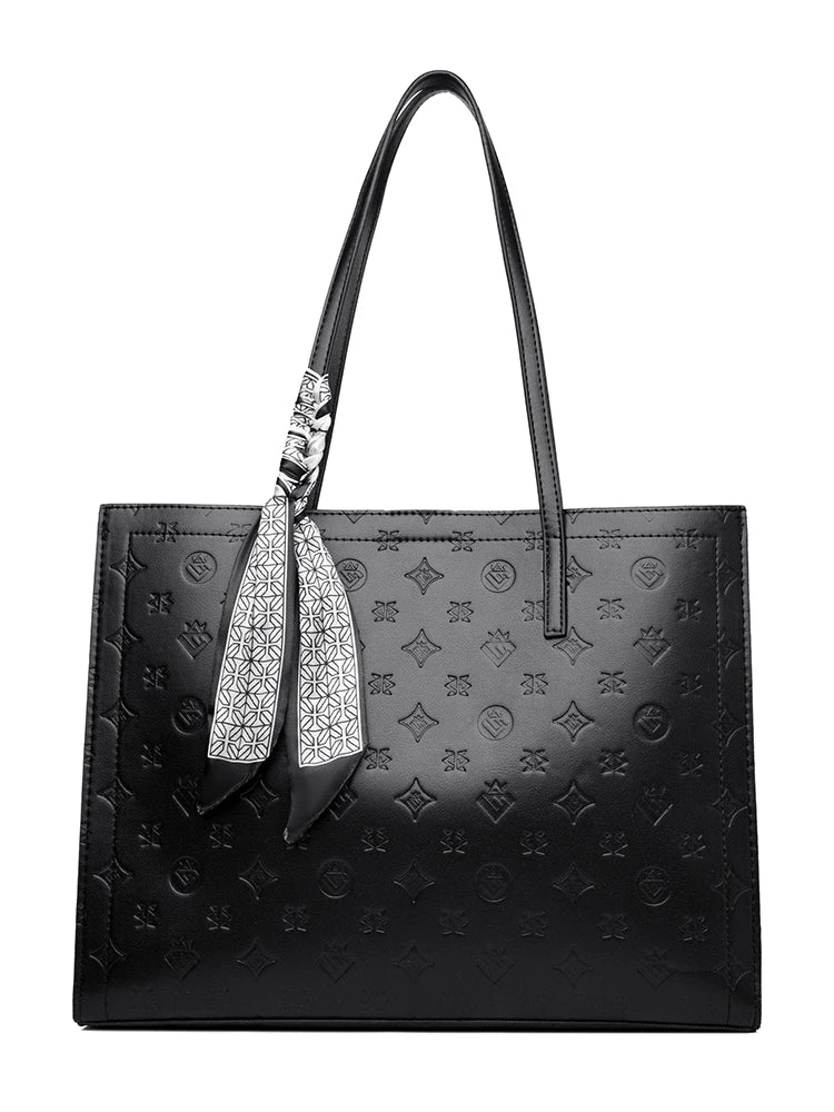 Sac cabas noir luxe en cuir Beige / 36x12x28cm-Noir / 36x12x28cm-Marron / 36x12x28cm-ShopGET®