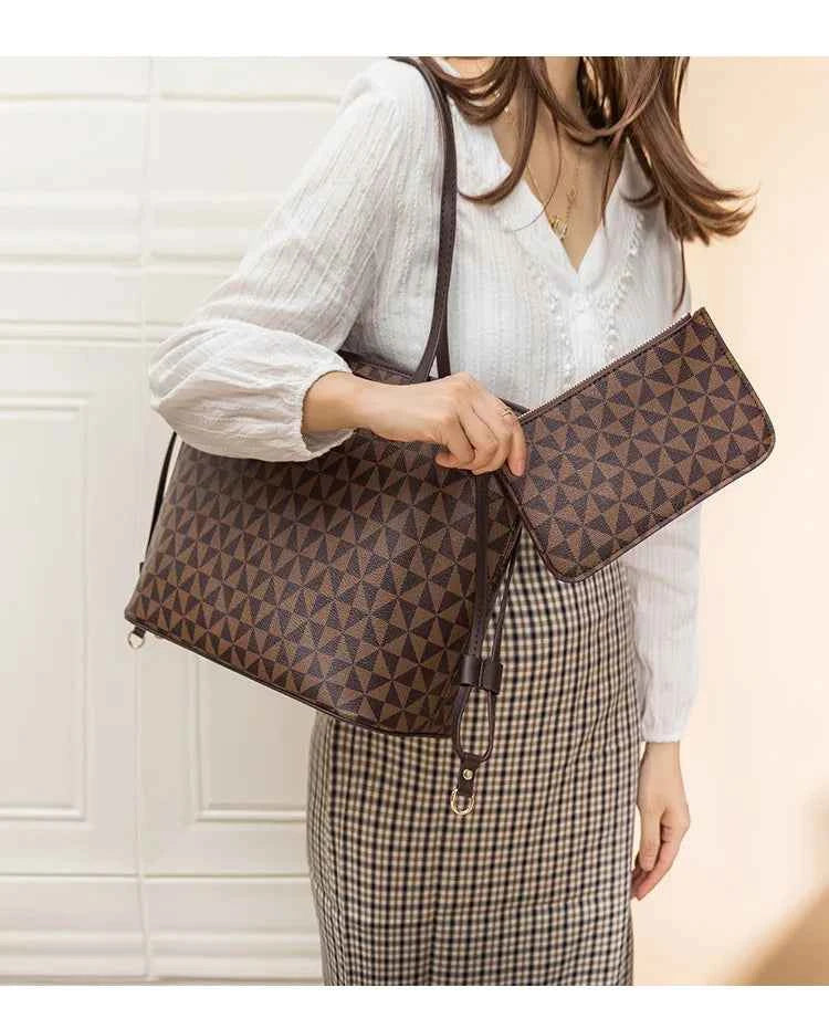Grand sac cabas femme Blanc / 32x27x16cm / Offerte-Noir / 32x27x16cm / Offerte-Café / 32x27x16cm / Offerte-ShopGET®