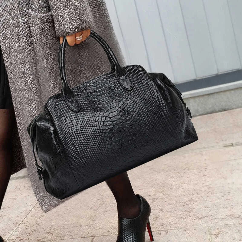 Sac cabas noir Luxury de première qualité Noir-ShopGET®
