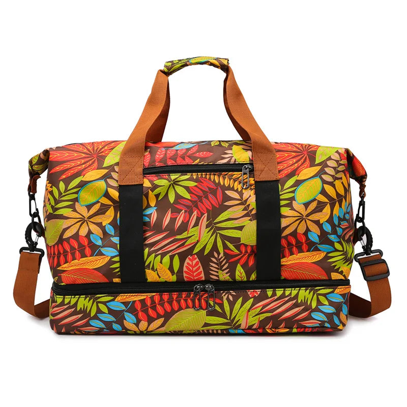 Sac weekend homme magnifique et coloré Kaki-Bleu-Gris-Noir-Vert-Rose-Jaune-Rouge-Bleu Feuille-ShopGET®