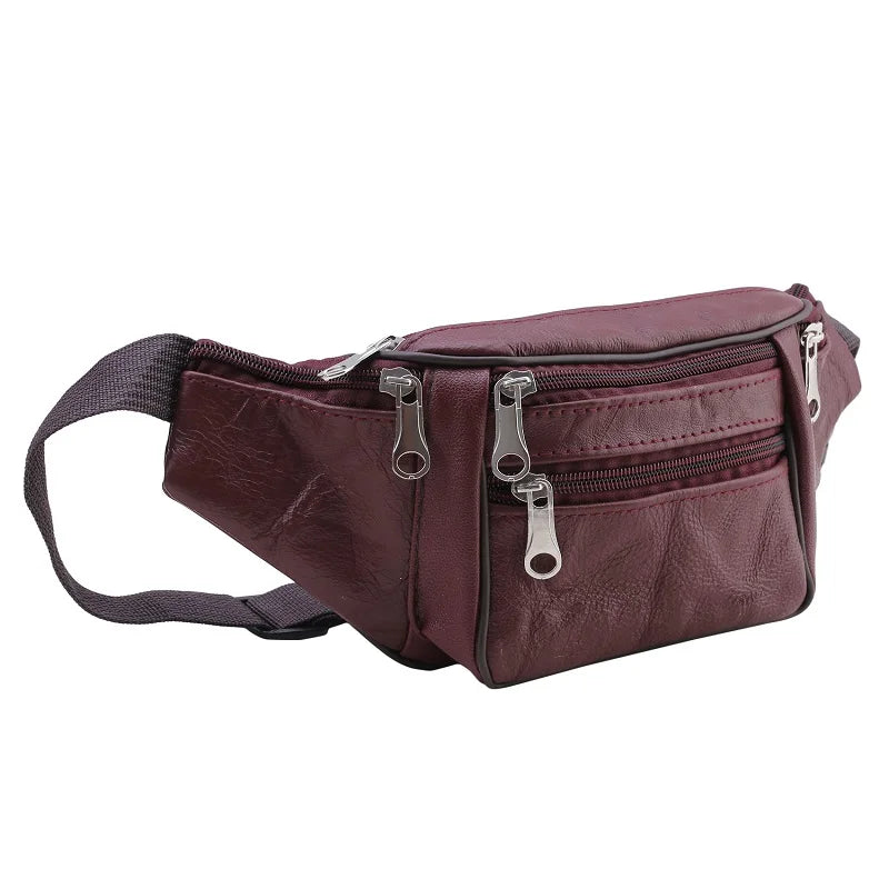 Sac banane en cuir homme