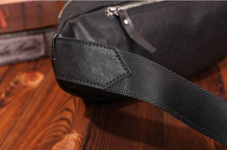 Sac banane homme rectangulaire en cuir - ShopGET®