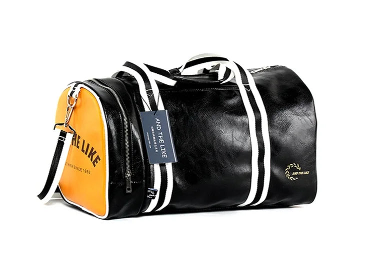 Sac polochon voyage femme original Noir-Noir Jaune-Bordeau-Bleu-ShopGET®