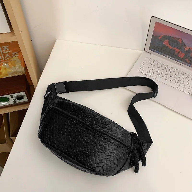 Grand sac banane pour homme en cuir
