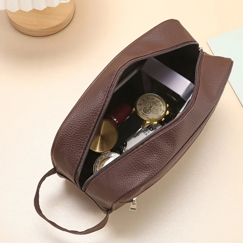 Trousse de toilette voyage en cuir - ShopGET®