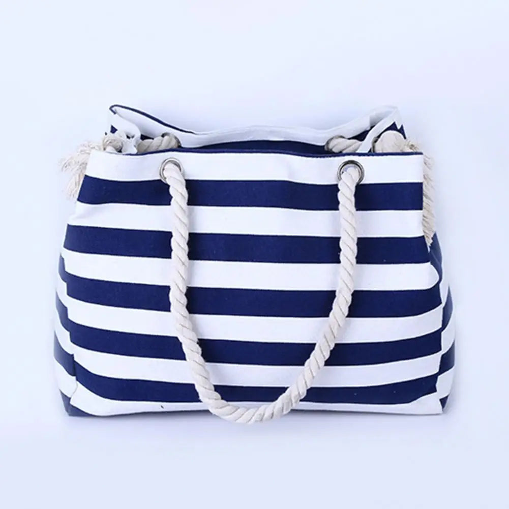Cabas sac rectangulaire Bleu-Noir-ShopGET®