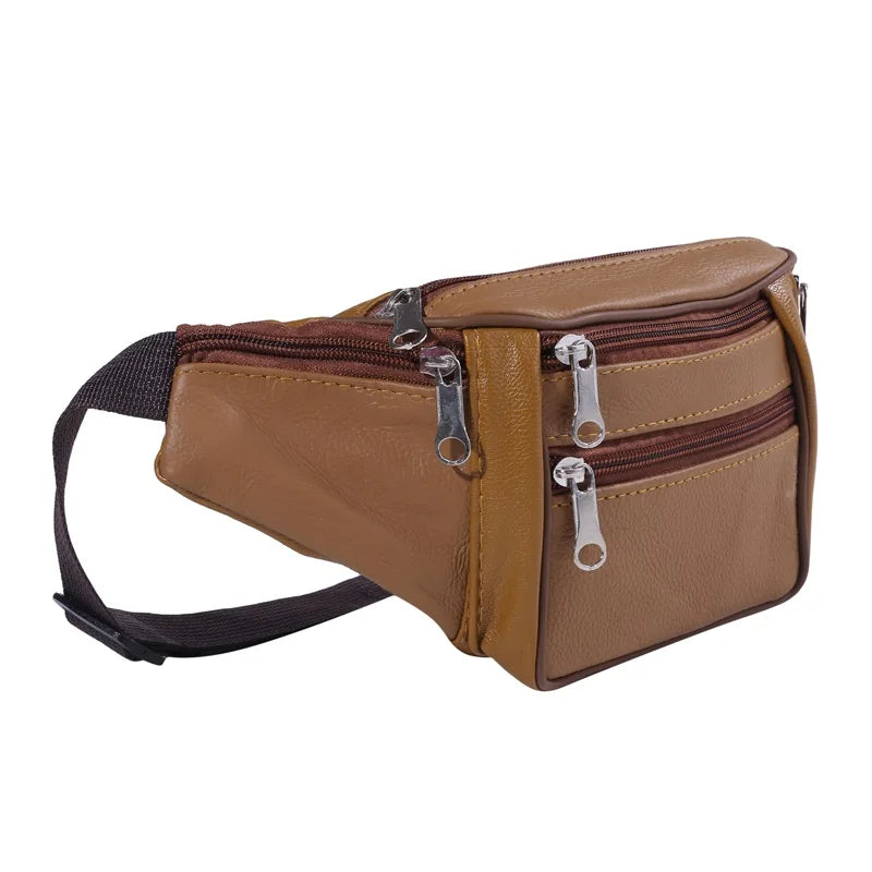Sac banane en cuir homme