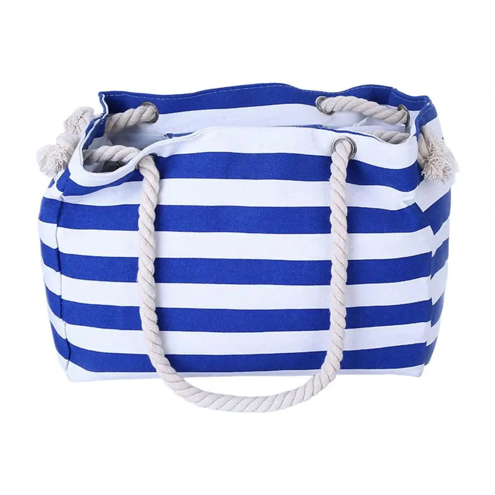 Cabas sac rectangulaire Bleu-Noir-ShopGET®
