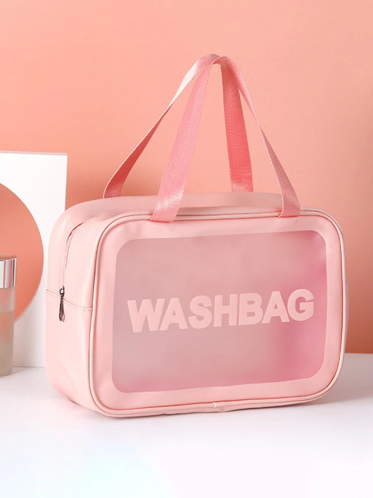 Trousse de toilette femme en PU transparent - ShopGET®