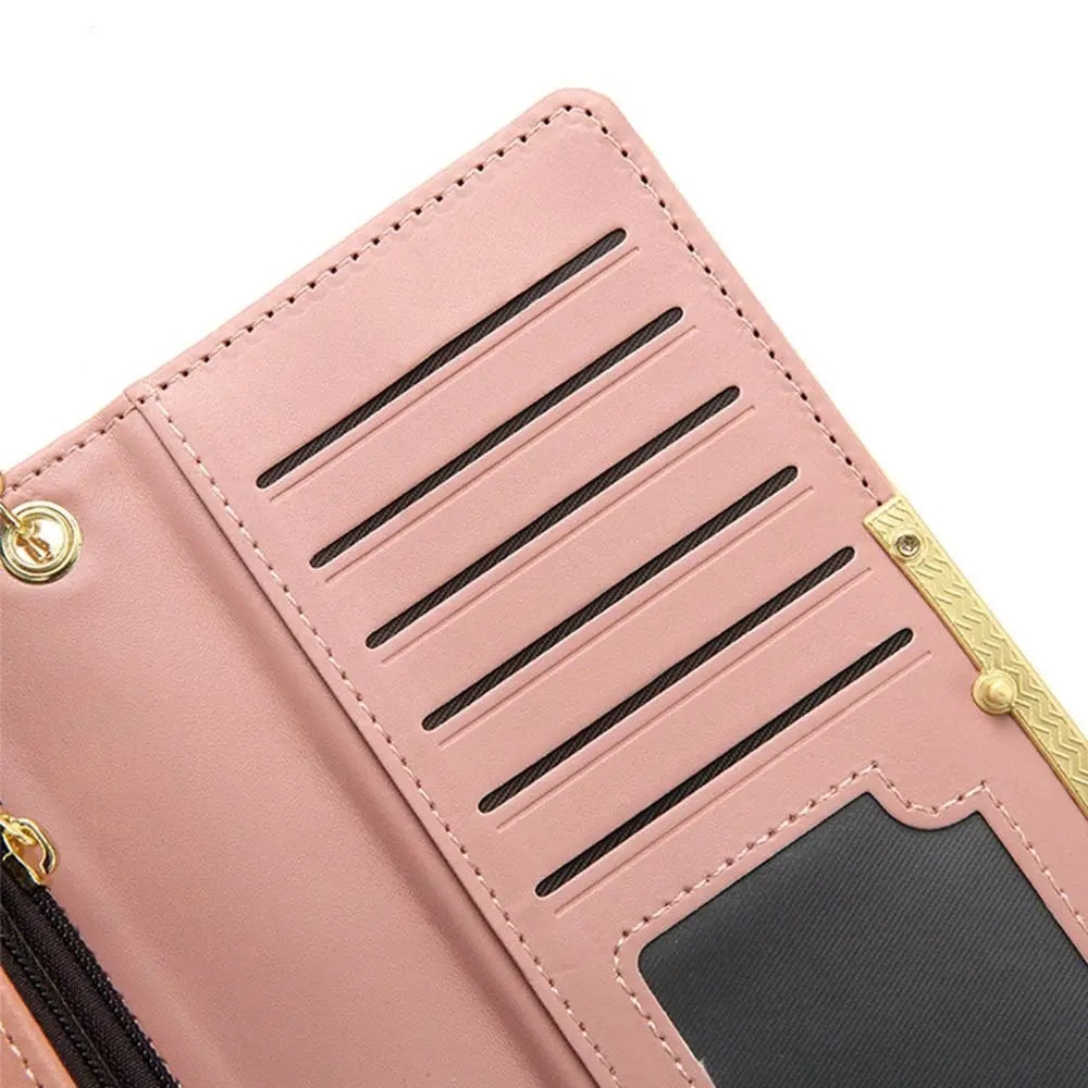 Pochette femme classe Rose-Rouge-Marron-Noir-Vert-Bleu-ShopGET®