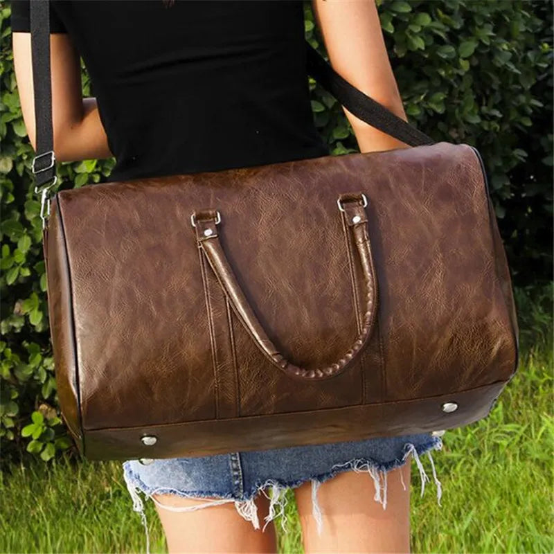 Sac weekend noir femme Marron-Café-Bleu-Noir-ShopGET®