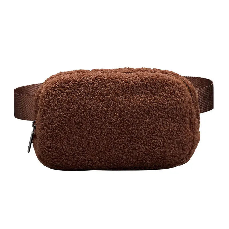 Sac banane velours kaki ceinture