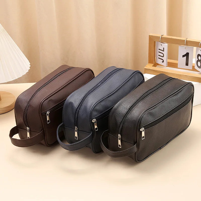 Trousse de toilette voyage en cuir - ShopGET®