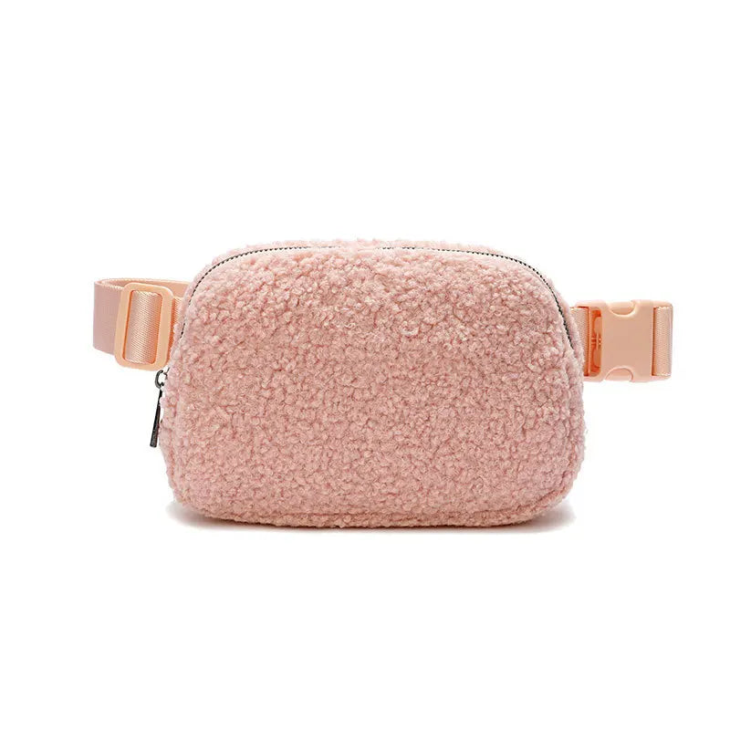 Sac banane velours kaki ceinture