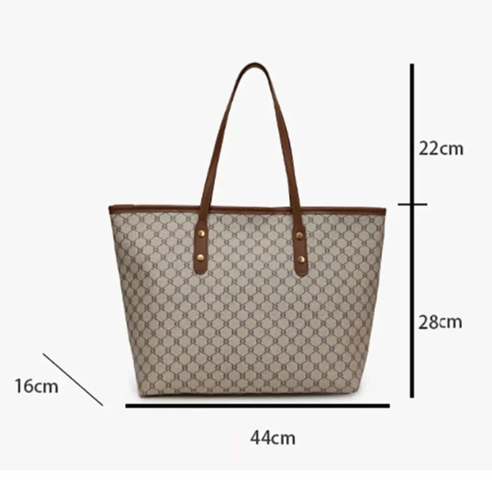 Sac cabas femme de très haute qualité Beige-kaki-Marron-ShopGET®