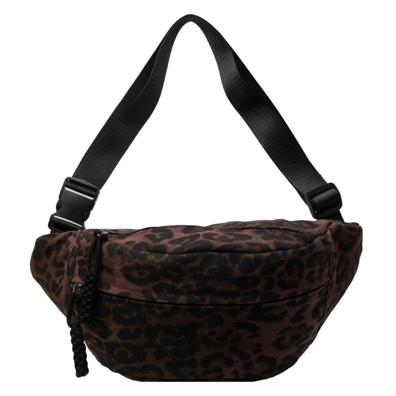 Sac banane bandoulière léopard