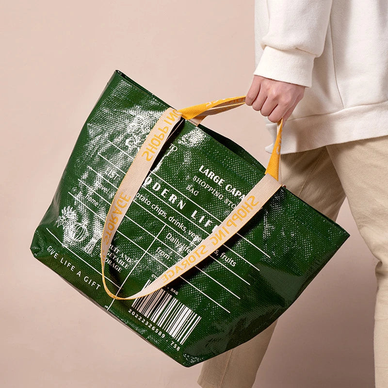 Sac de courses tote bag Blanc Small-Beige Small-Beige Large-Jaune Small-Stripe Large-Vert Large-ShopGET®
