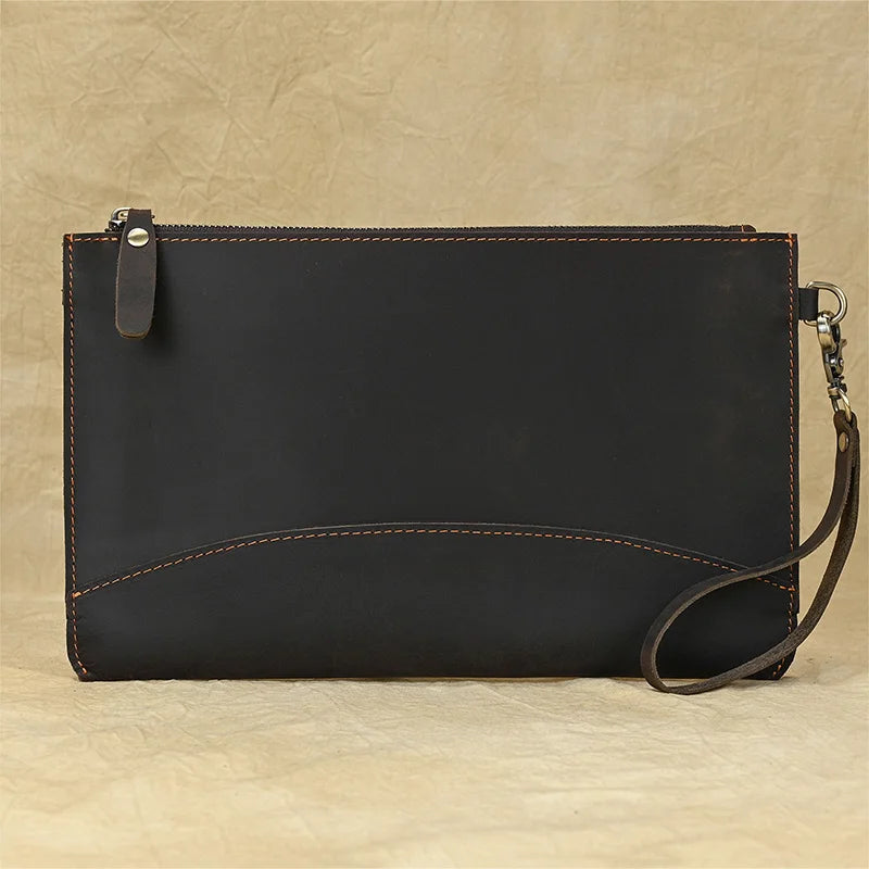 Pochette homme vintage cuir marron A-B-C-ShopGET®
