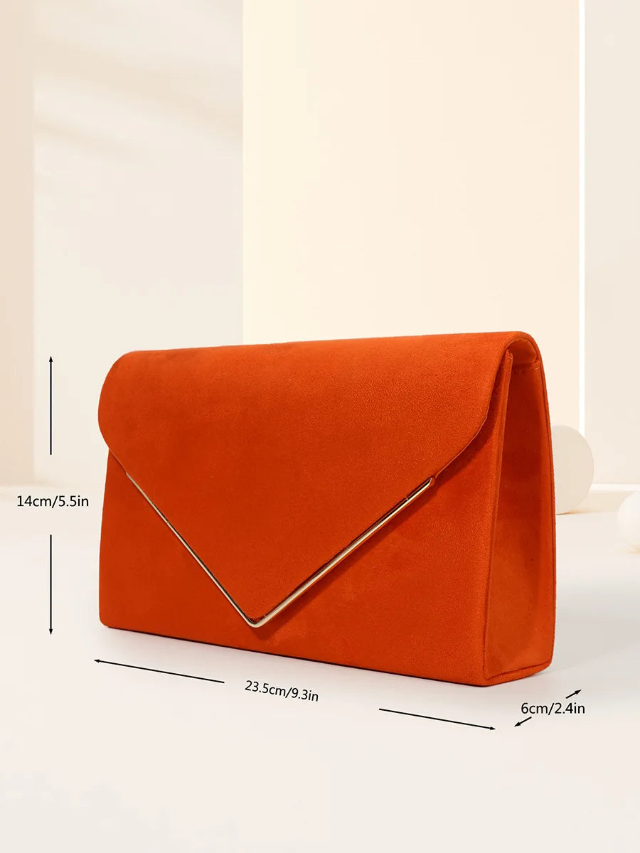 Pochette femme orange Rouge A-Rouge B-Noir-Beige-orange-ShopGET®