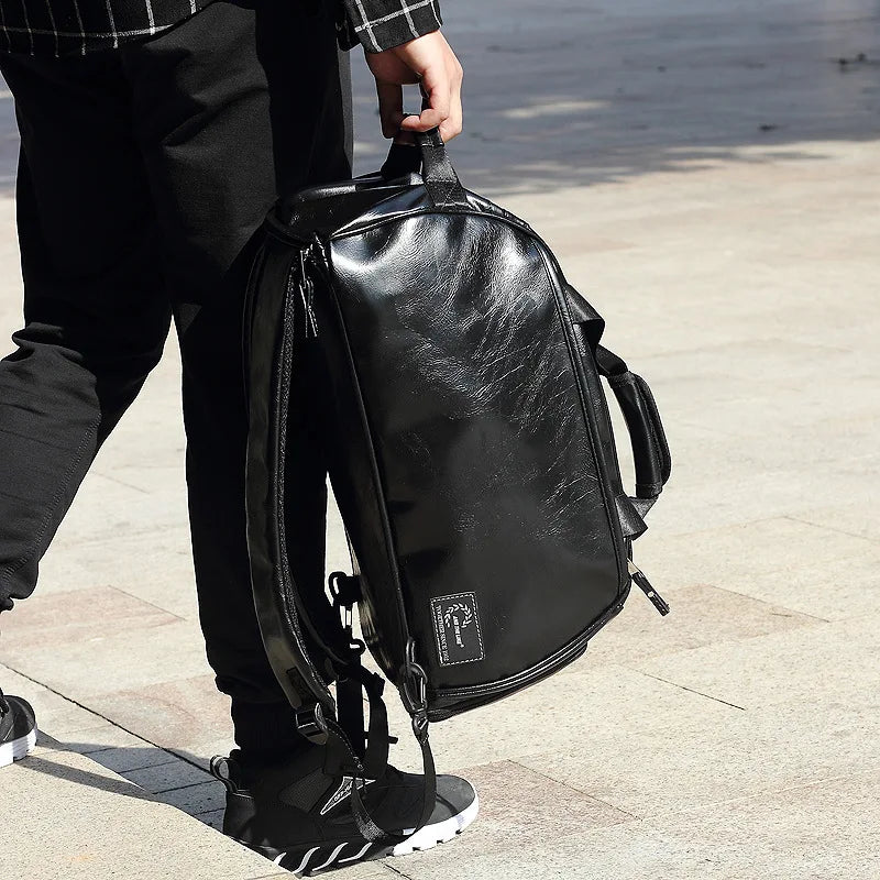 Sac polochon messenger Vert-Noir-ShopGET®