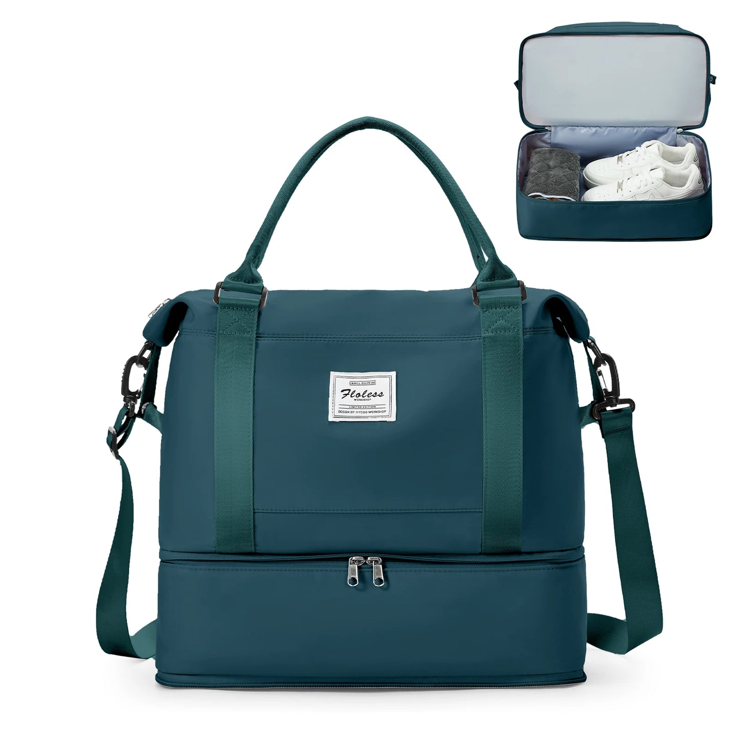 Sac weekend homme élite Pourpre-Bleu-Rose-Noir-Vert-Gris-Noir marron-Beige marron-ShopGET®