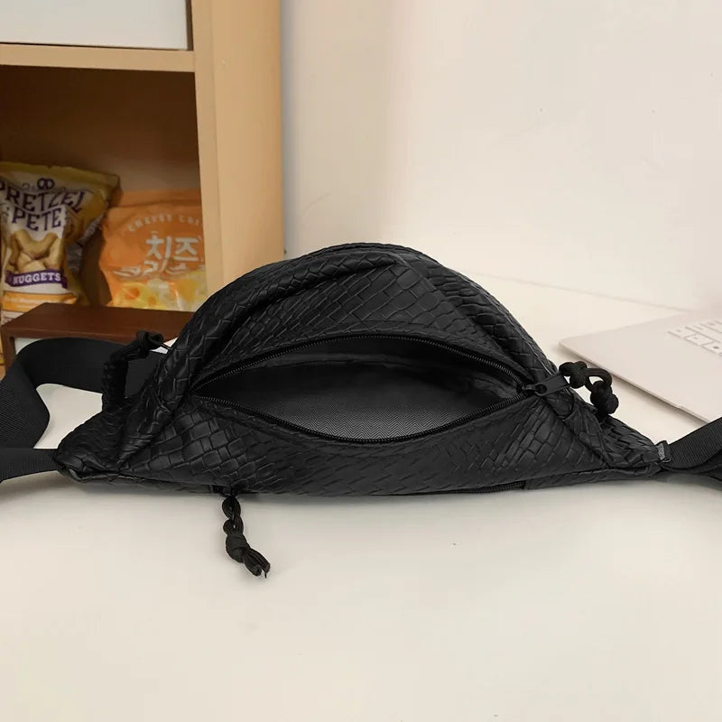 Grand sac banane pour homme en cuir