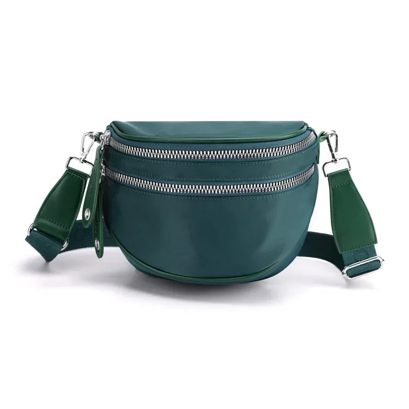 Sac banane femme chic kaki de très haut de gamme