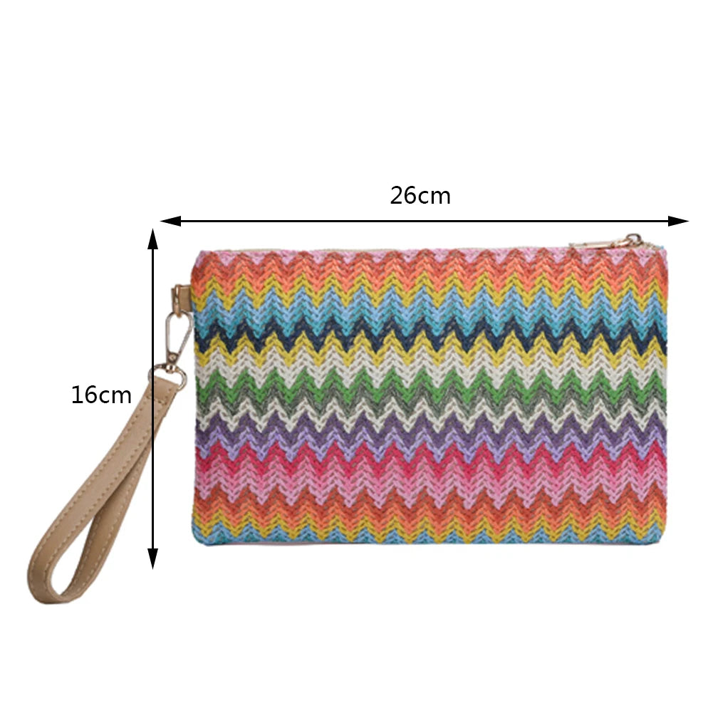 Pochette femme colorée A / 26 x 16 cm-B / 26 x 16 cm-C / 26 x 16 cm-D / 26 x 16 cm-E / 26 x 16 cm-F / 26 x 16 cm-G / 26 x 16 cm-ShopGET®