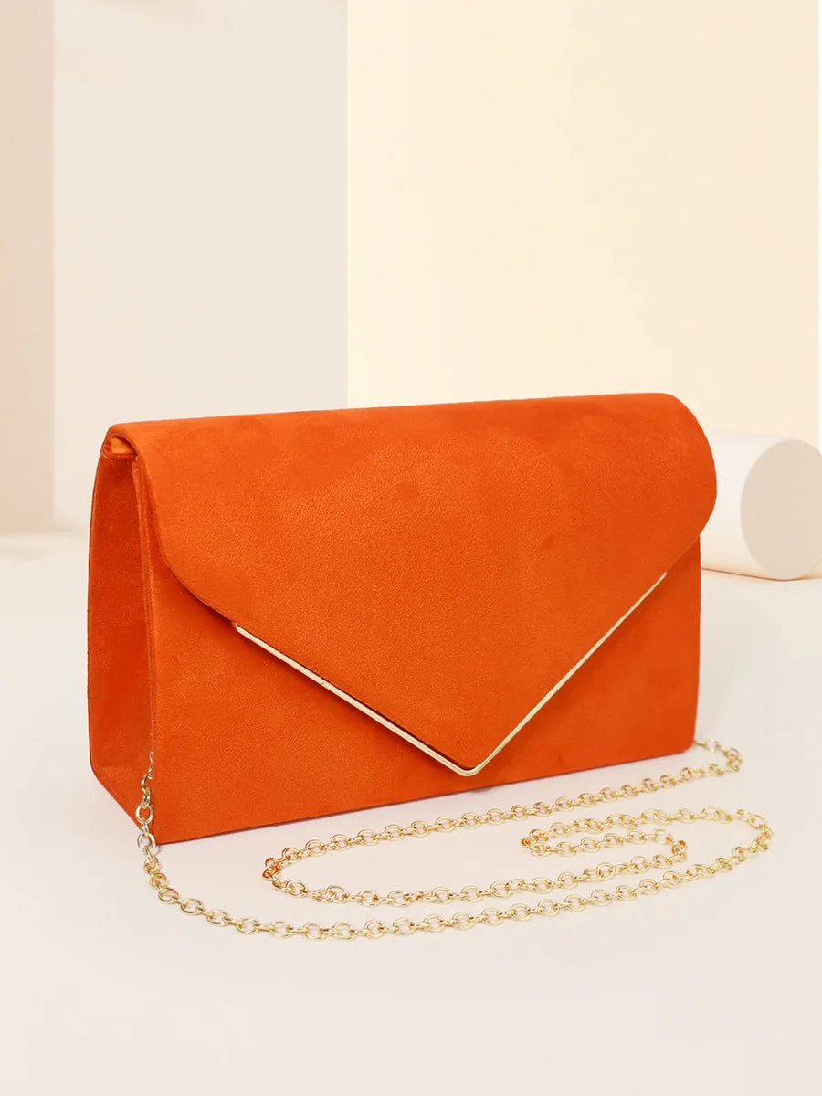 Pochette femme orange Rouge A-Rouge B-Noir-Beige-orange-ShopGET®