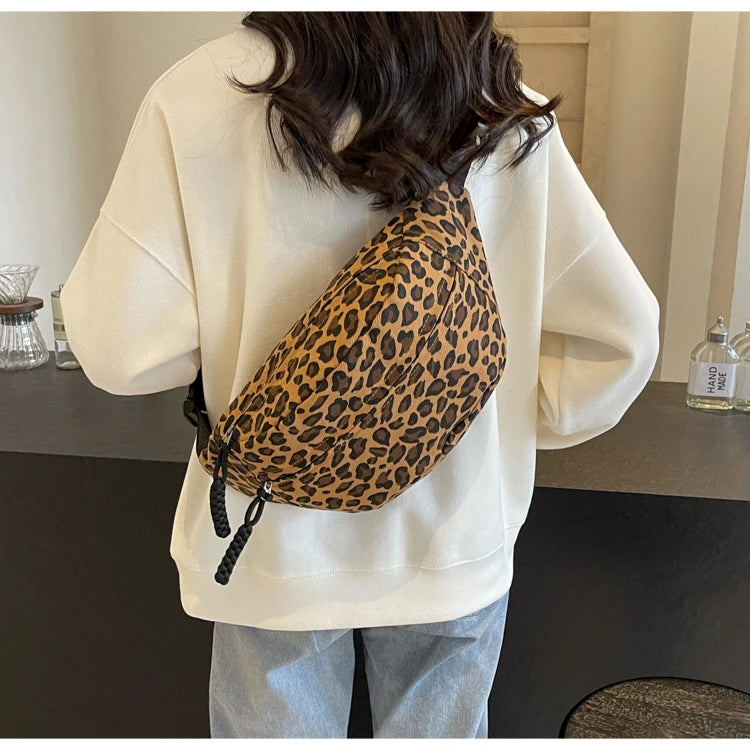 Sac banane bandoulière léopard