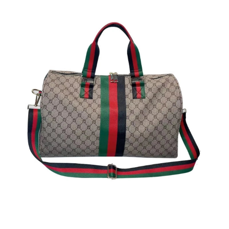 Sac weekend de qualité plaid Kaki Gris A / OFFERTE-Kaki Gris B / OFFERTE-ShopGET®