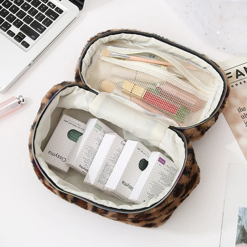 Trousse de toilette voyage léopard rose - ShopGET®