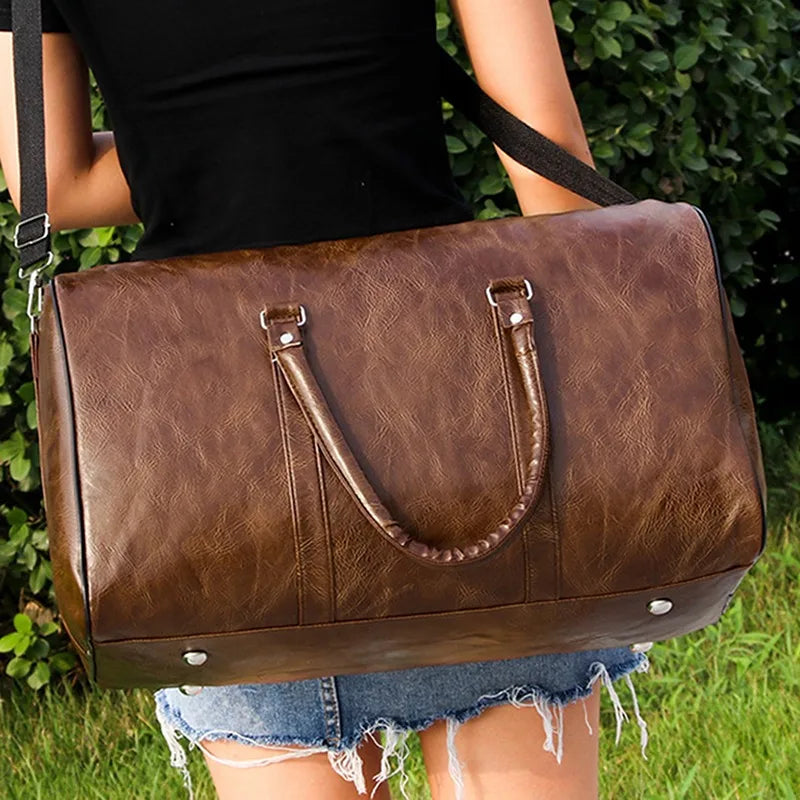 Sac weekend noir femme Marron-Café-Bleu-Noir-ShopGET®