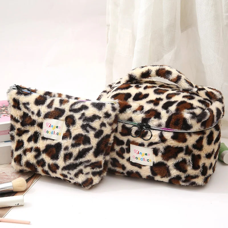 Trousse de toilette voyage léopard rose - ShopGET®