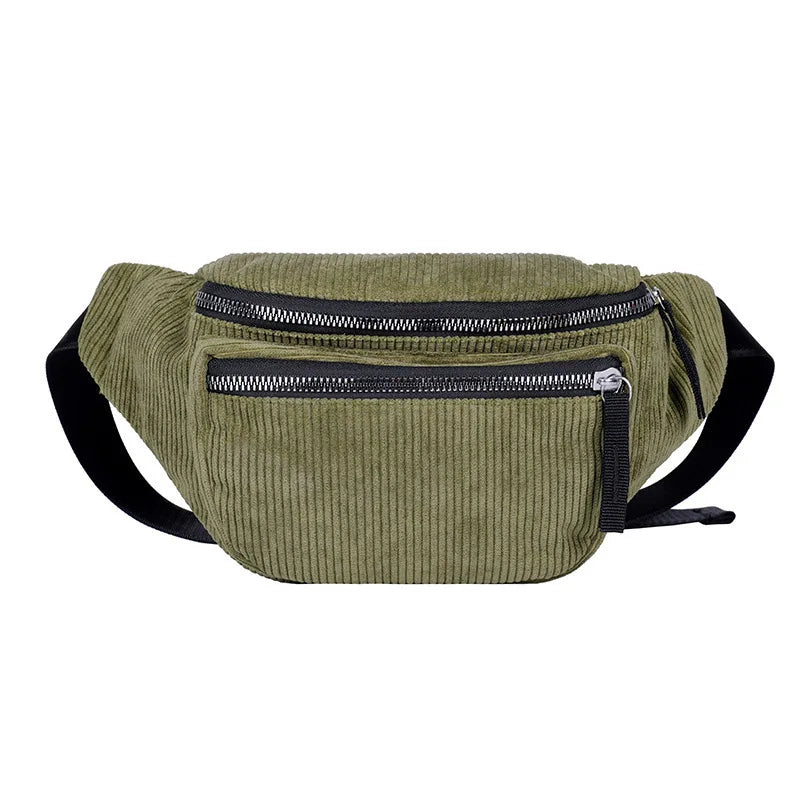 Sac banane femme moumoute noir en velours - ShopGET®