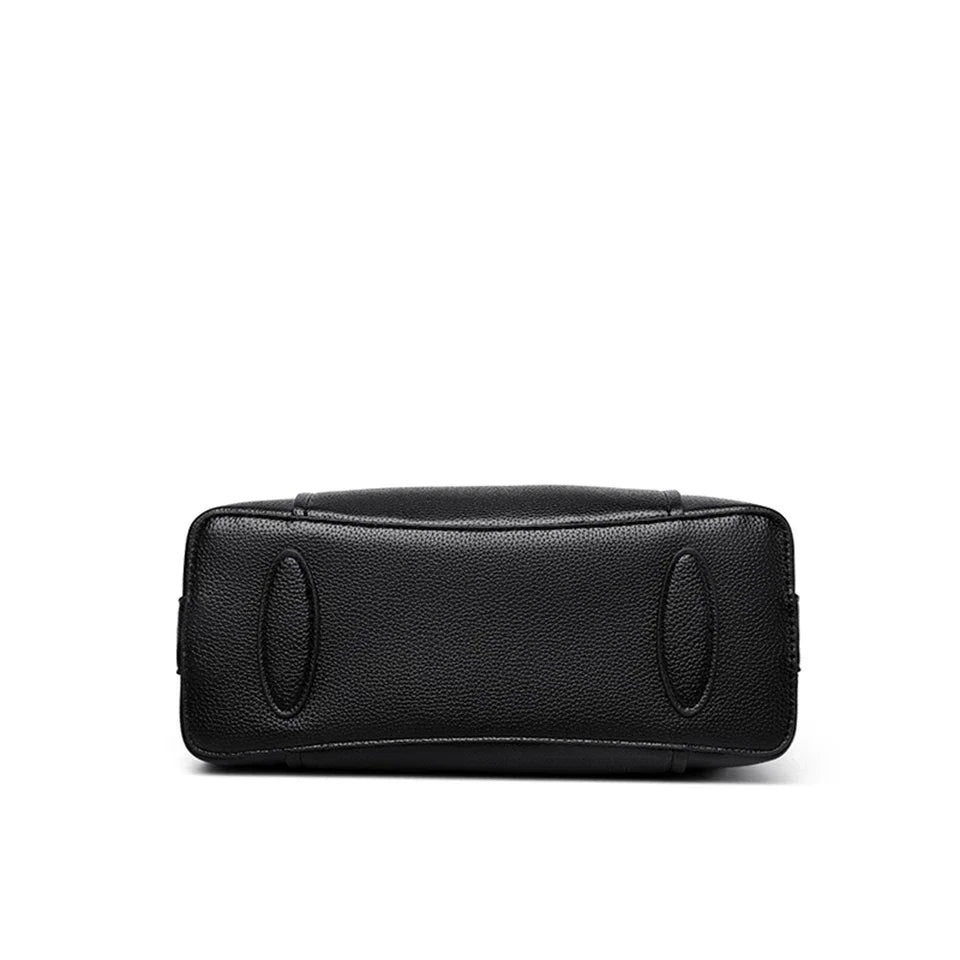 Sac cabas en cuir noir Rouge-Noir-Beige-Kaki-ShopGET®